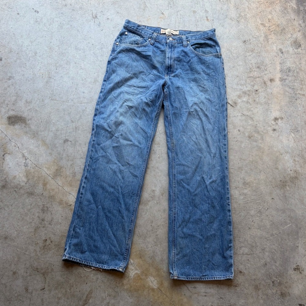 Bullhead Mens Straight Leg Denim Jeans Blue Medium Wash 34x32 100% Cotton